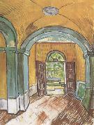 Vincent Van Gogh The Entrance Hall of Saint-Paul Hospital (nn04) oil painting on canvas